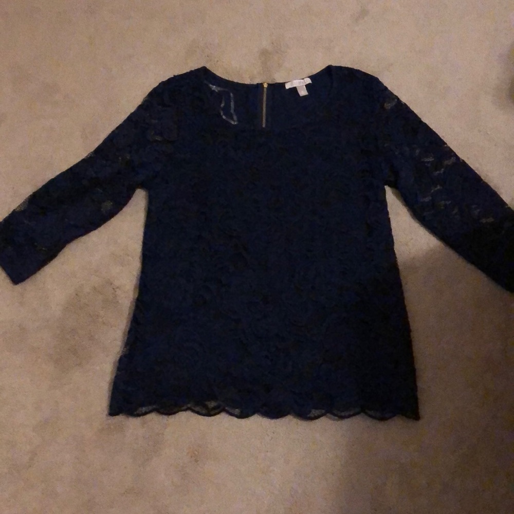 Navy blue blouse